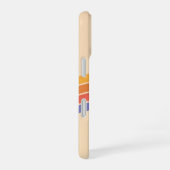 レトロサンセットウェーブ iPhone 16ケース (右側面)