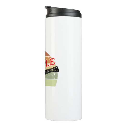 レトロサンセットウクレレ動揺してスケッチ タンブラー (回転右)