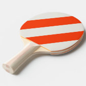 レトロサンセットオレンジスリーはっきりしたストライプズ 卓球ラケット (正面アングル)