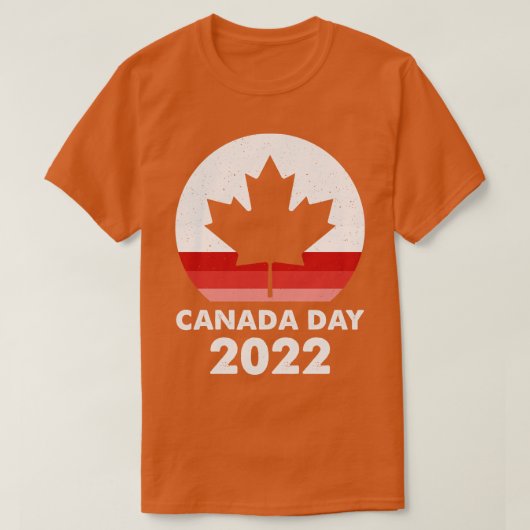 レトロサンセットカナダデイ2022 Tシャツ (デザイン正面)