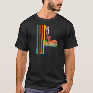 レトロサンセットカラフルなインスピレーション Tシャツ