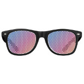 レトロサンセットグラディエントパーティーサングラス レトロサングラス (正面)