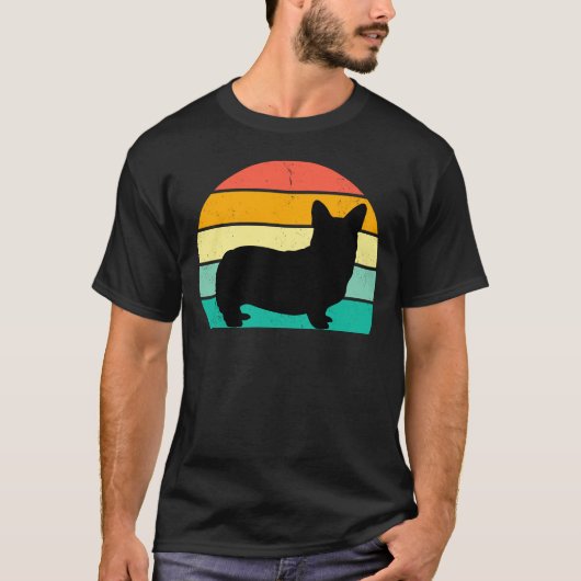 レトロサンセットコルギ Tシャツ (正面)