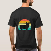 レトロサンセットコルギ Tシャツ (裏面)