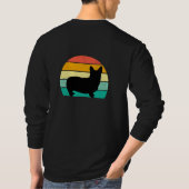 レトロサンセットコーギTシャツ Tシャツ (裏面)