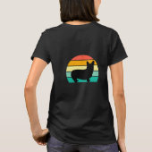 レトロサンセットコーギTシャツ Tシャツ (裏面)