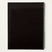 レトロサンセットコーヒーパーソナライズされた プランナー手帳 (裏面)