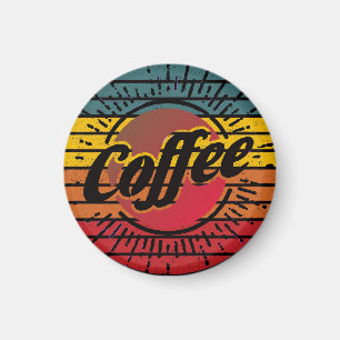 レトロサンセットコーヒー マグネット