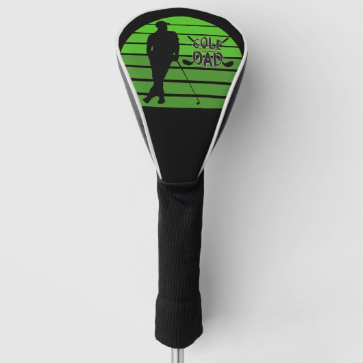 レトロサンセットゴルフパパ ゴルフヘッドカバー (正面)