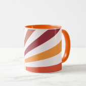 レトロサンセットサンレイパーソナライズされたズ名 マグカップ (正面右)