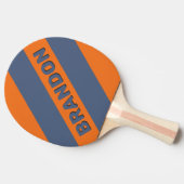 レトロサンセットショアラはっきりしたイストライプン三の 卓球ラケット (横)