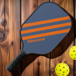 レトロサンセットショアライストライプン三つの名前 ピックルボールラケット