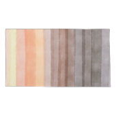 レトロサンセットストライプボホオレンジブラウン勾配 枕カバー (裏面-左)