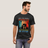 レトロサンセットスローガン退職IはJiする予定 Tシャツ (正面フル)