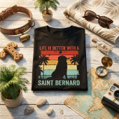 レトロサンセットセントバーナードの優しい存在 Tシャツ