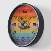 レトロサンセットディファレンシャルメーカー#Teacherlife 壁時計 (傾斜)