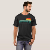 レトロサンセットドラゴンボート Tシャツ (正面フル)