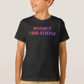 レトロサンセットバイブレーション Tシャツ (正面)