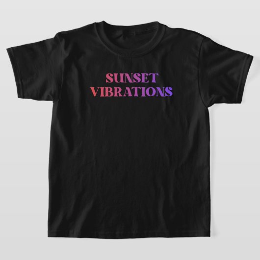 レトロサンセットバイブレーション Tシャツ (レイダウン)