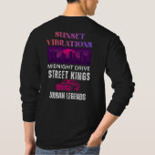 レトロサンセットバイブレーション Tシャツ (裏面)