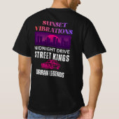 レトロサンセットバイブレーション Tシャツ (裏面)
