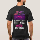 レトロサンセットバイブレーション Tシャツ (裏面)