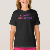 レトロサンセットバイブレーション Tシャツ (正面)