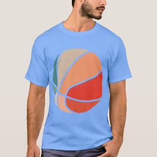 レトロサンセットバスケッカラフルトル Tシャツ