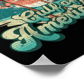 レトロサンセットビーチビベス – アメリカ湾 ポスター (角)