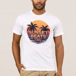 レトロサンセットビーツ限定パームツリーヴィンテージ Tシャツ