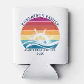 レトロサンセットファミリークルーズシップホイール 缶クーラー (裏面)