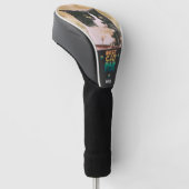 レトロサンセットフォトファーザーズ最高のデイキャットパパエバー ゴルフヘッドカバー (アングル)