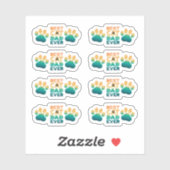 レトロサンセットフォトファーザーズ最高のデイキャットパパエバー シール (シート)