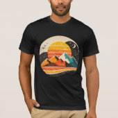 レトロサンセットマウンテン Tシャツ (正面)