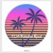 レトロサンセットメールボックスシール シール (シート)