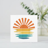 レトロサンセットレイズウェーブドヴィンテージレトロサンシャインサン 招待状 (スタンド正面)