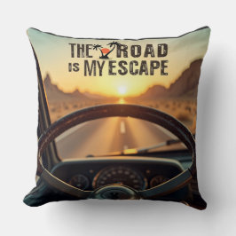 レトロサンセットロードトリップ – 道路は私のエスケープ クッション
