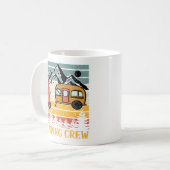 レトロサンセットヴィンテージキャンピングクルーキャンピング コーヒーマグカップ (正面左)