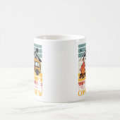 レトロサンセットヴィンテージキャンピングクルーキャンピング コーヒーマグカップ (中央)