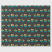 レトロサンセット写真マザーズ最高のデイキャットママ ラッピングペーパー (フラット)