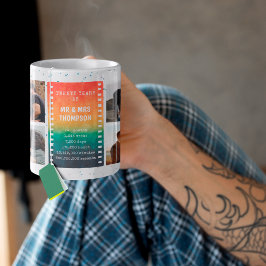 レトロサンセット写真夫妻20周年記念 コーヒーマグカップ