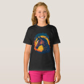 レトロサンセット及び馬頭 Tシャツ (正面フル)