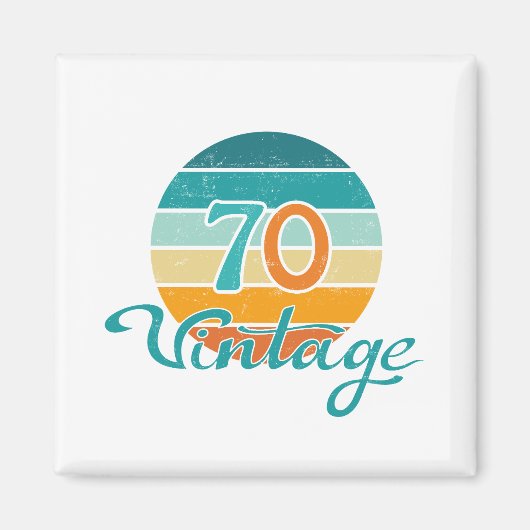 レトロサンセット70ヴィンテージ マグネット (正面)