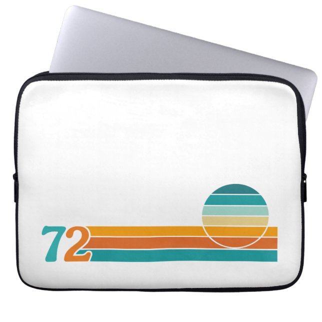 レトロサンセット72 ラップトップスリーブ (正面)