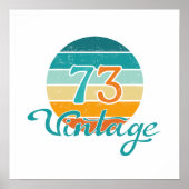 レトロサンセット73ビンテージ風 ポスター (正面)