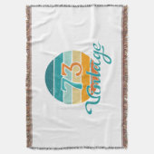 レトロサンセット73ヴィンテージ スローブランケット (正面縦)