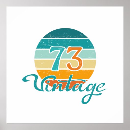 レトロサンセット73ヴィンテージ ポスター (正面)