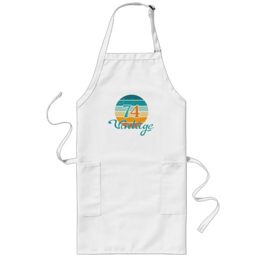 レトロサンセット74ヴィンテージ ロングエプロン (正面)