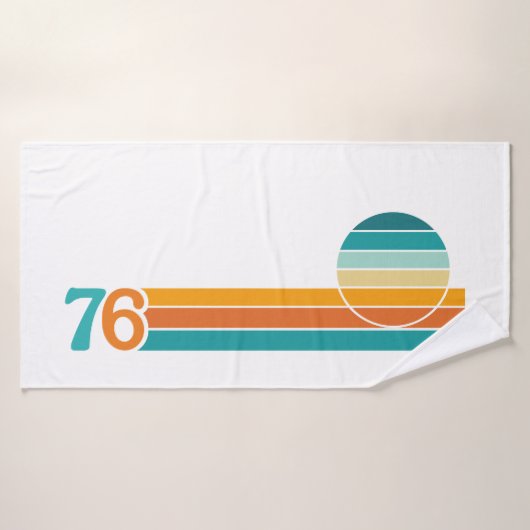 レトロサンセット76 バスタオル (バスタオル)