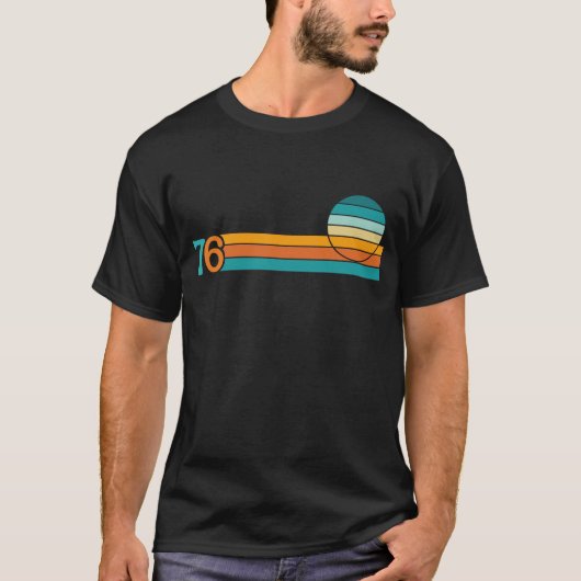 レトロサンセット76 Tシャツ (正面)